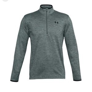 Under Armour ColdGear Lichen Blue 1/2 Zip Fleece Pullover 1357145-424 Men's 2XL